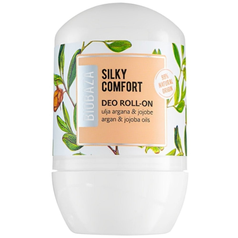 Biobaza, Silky Comfort, Natural Ingredients, Refreshing & Protecting, Fresh & Clean, Deodorant Roll-On, For Women, 50 ml