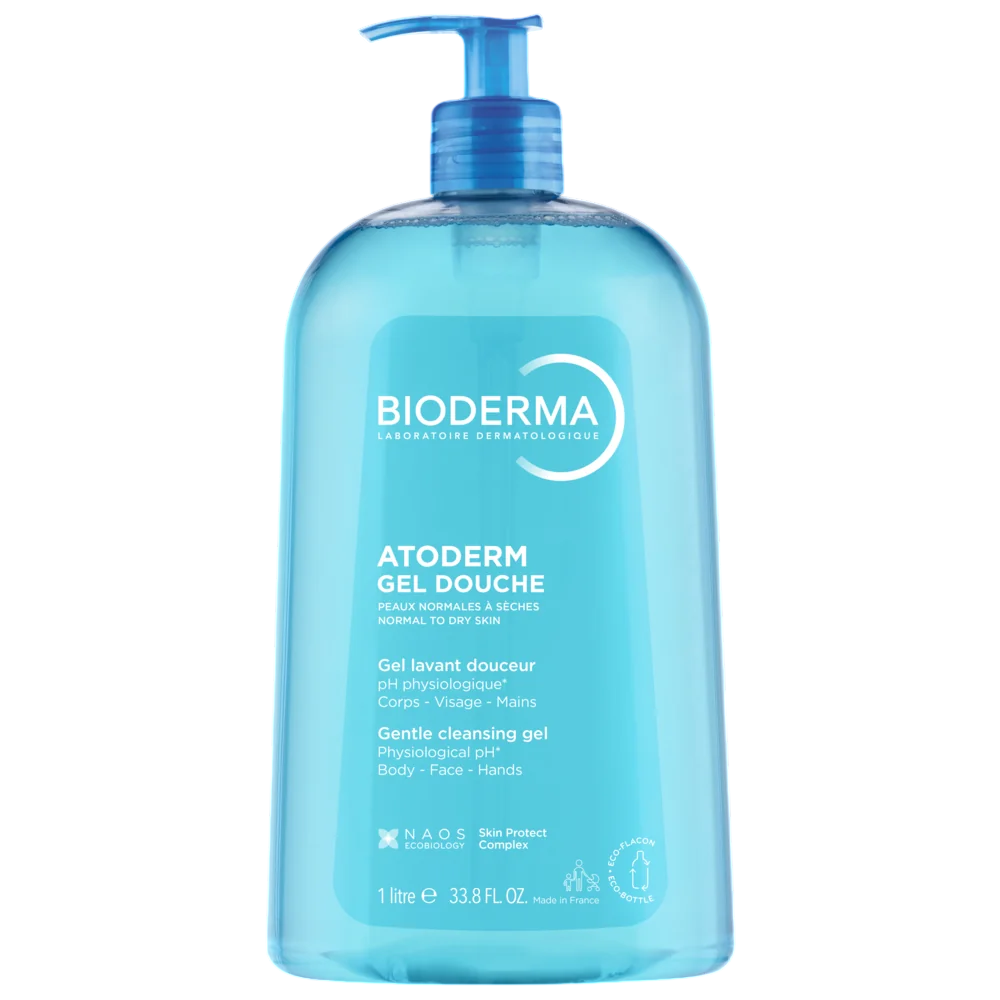 Bioderma, Atoderm, Gentle Cleansing, Shower Gel, For All Skin Types, 1000 ml