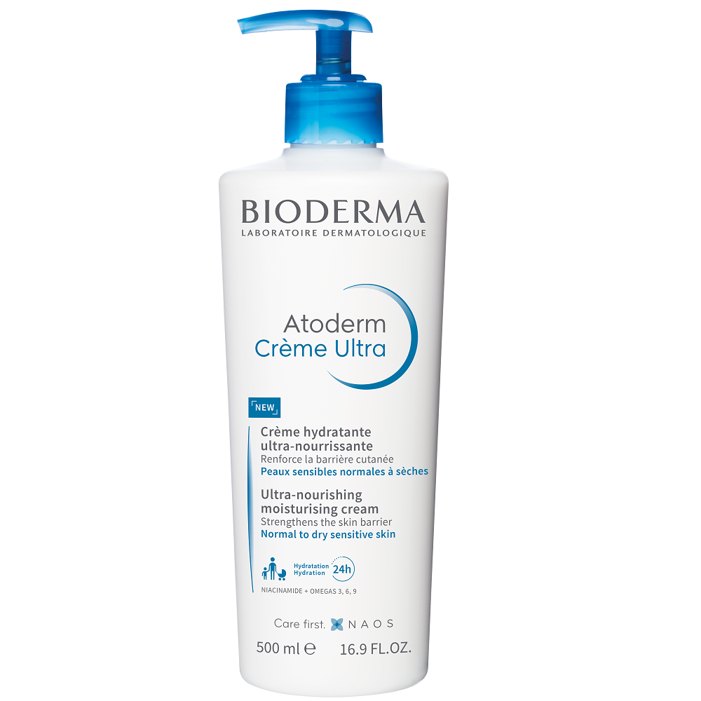 Bioderma, Atoderm Creme Ultra, Ultra-Nourishing/Moisturising, Body Cream, Day & Night, 500 ml