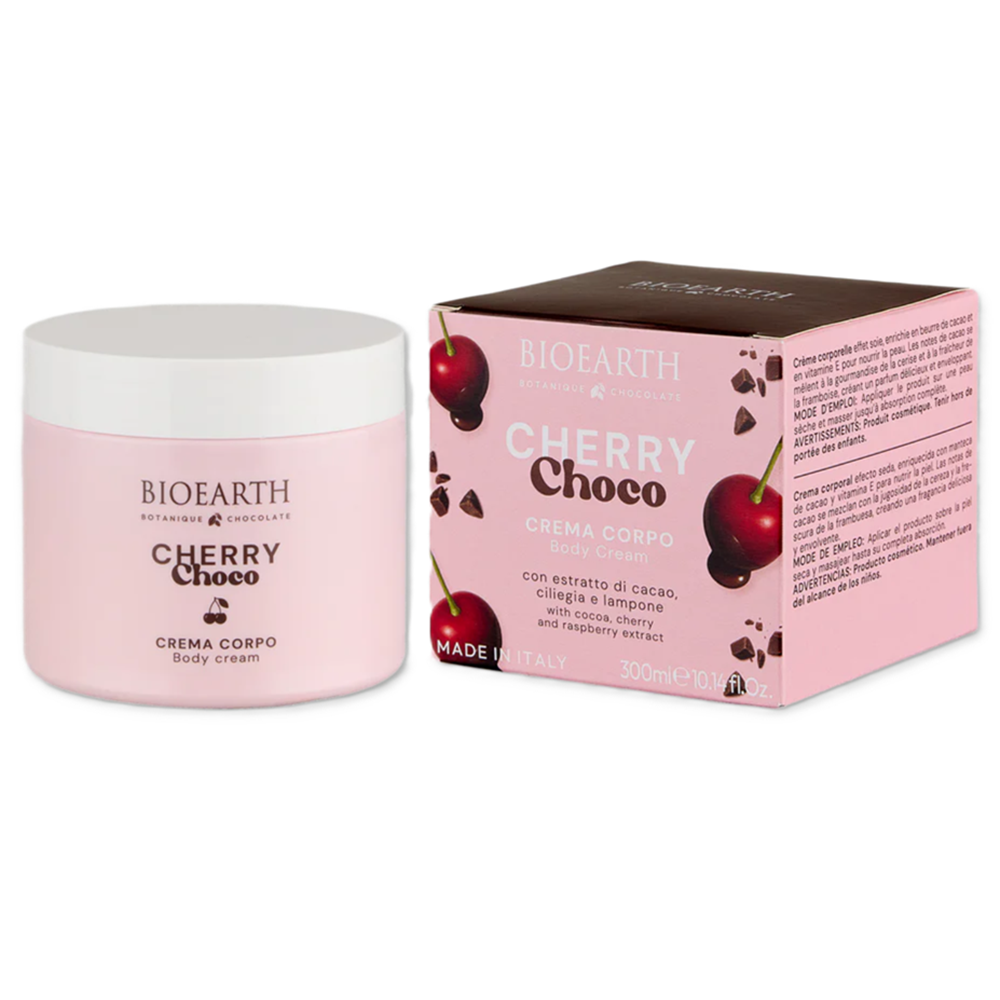 Bioearth, Cherry Choco, Hydrating & Softening, Body Cream, Daily, 300 ml