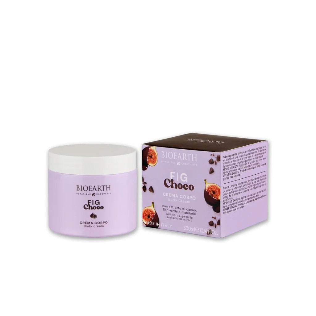 Bioearth, Fig Choco, Hydrating & Softening, Body Cream, Daily, 300 ml
