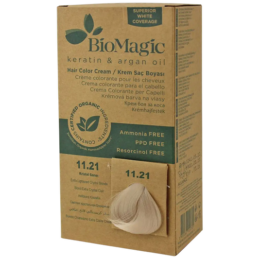 Biomagic, Biomagic, Keratin & Argan Oil, Permanent Hair Dye, 11.21 , 250 ml *Tester
