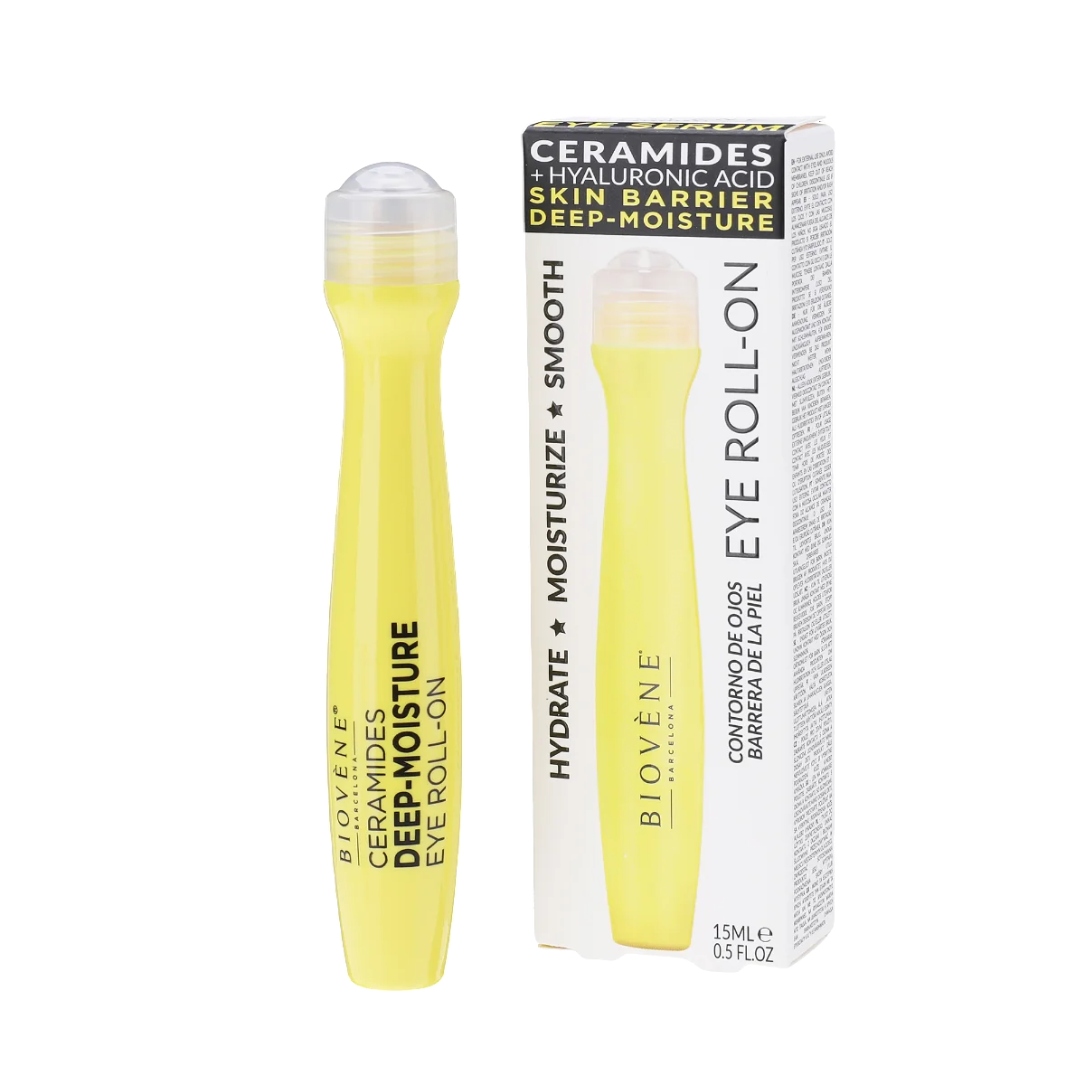 Biovene, Ceramides, Moisturizing & Smoothing, Eye Roll-On, 15 ml