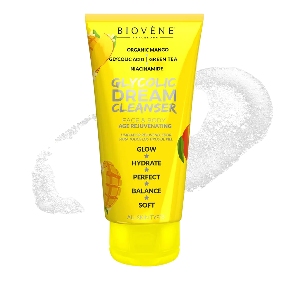 Biovene, Dream Cleanser, Glycolic Acid, Hydration, Glow, Cleansing Gel, For Face & Body, 200 ml *Tester