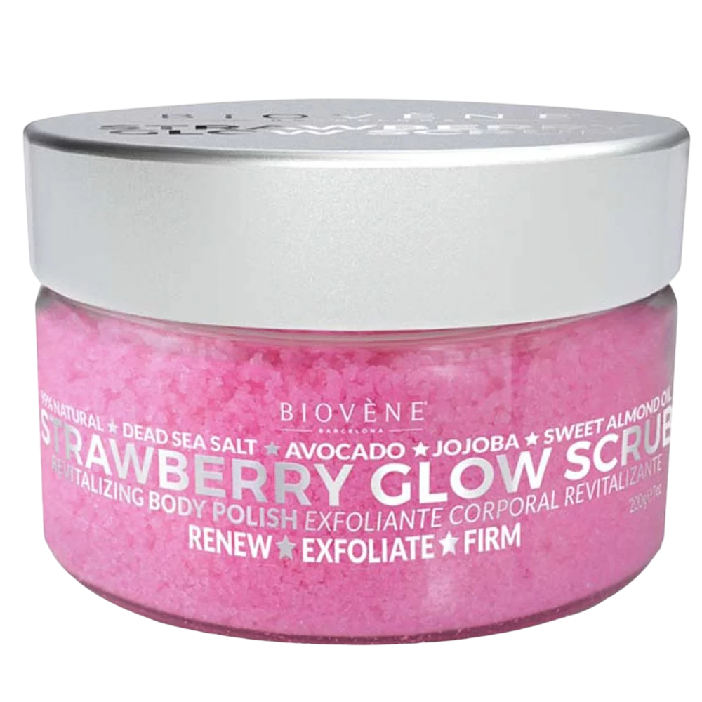 Biovene, Glow, Strawberry, Exfoliating, Body Scrub, 200 g