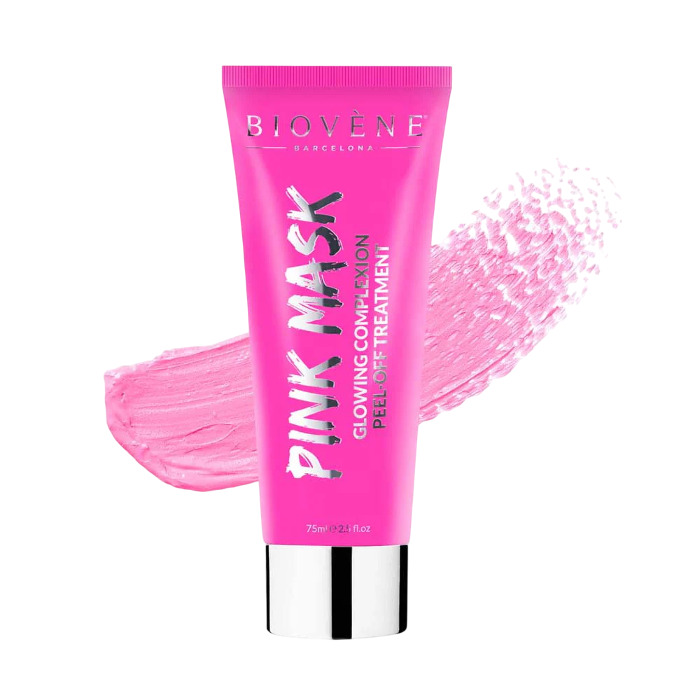 Biovene, Pink Mask, Glowing, Peel-Off Mask, For Face, 75 ml