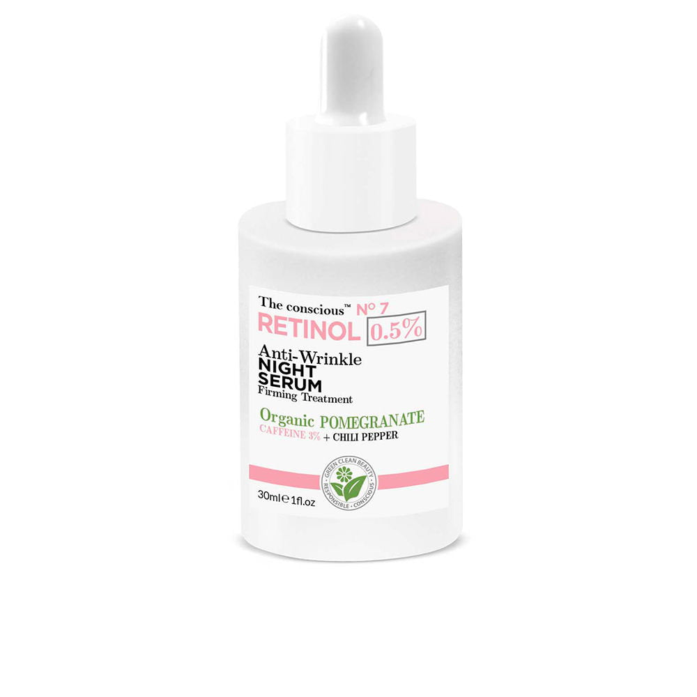 Biovene, The Conscious No.7, Retinol, Anti-Wrinkle & Firming, Night, Serum, For Face, 30 ml