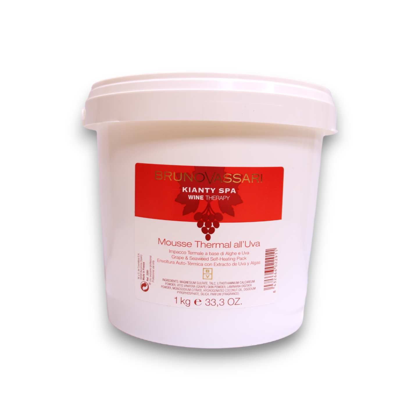 Bruno Vassari, Kianty SPA, Grape, Anti-Cellulite, Powder Mask, 1000 g - view 2