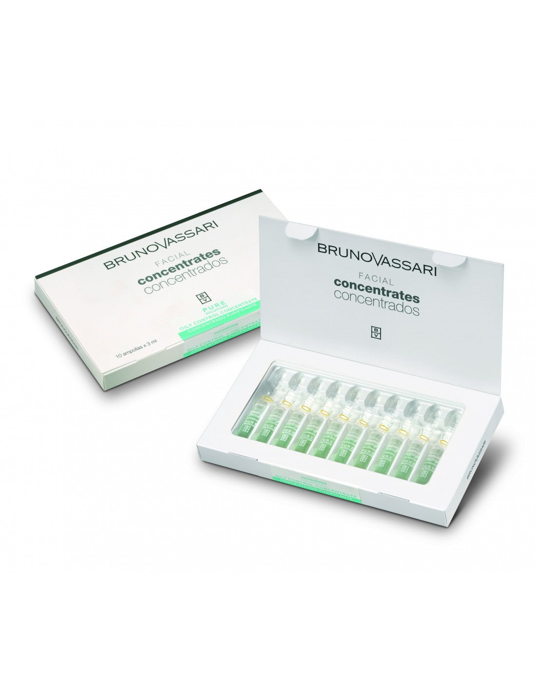 Set, Bruno Vassari, Pure Solutions, Niacinamide, Purifying, Ampoules Treatment Serum, For Oiliness, For Face