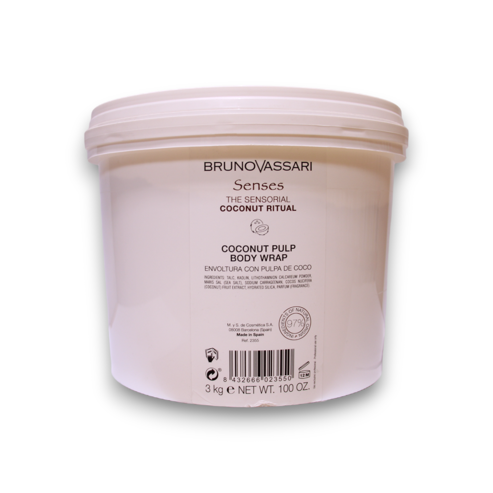 Bruno Vassari, Senses, Coconut, Exfoliating Treatment, 3000 g - view 3