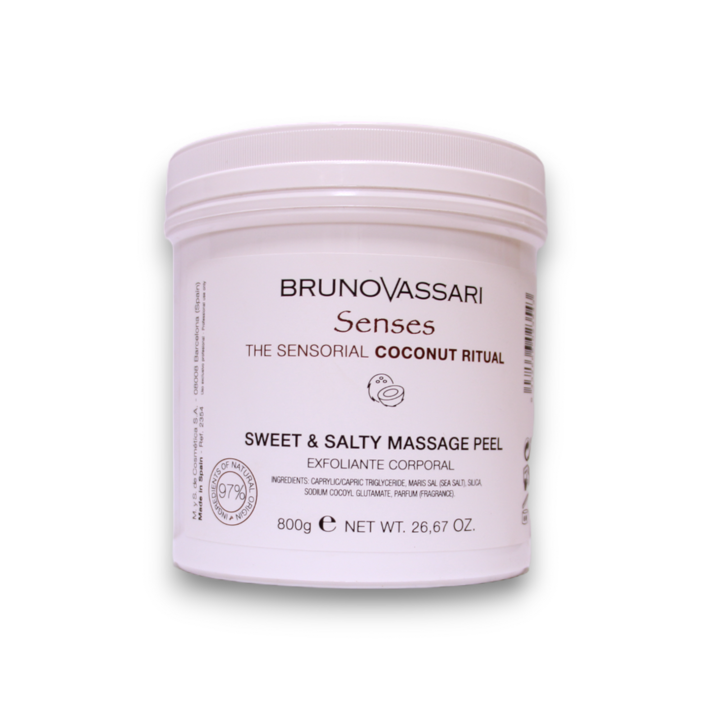 Bruno Vassari, Senses, Coconut Oil, Exfoliating Gel, 650 ml - view 2
