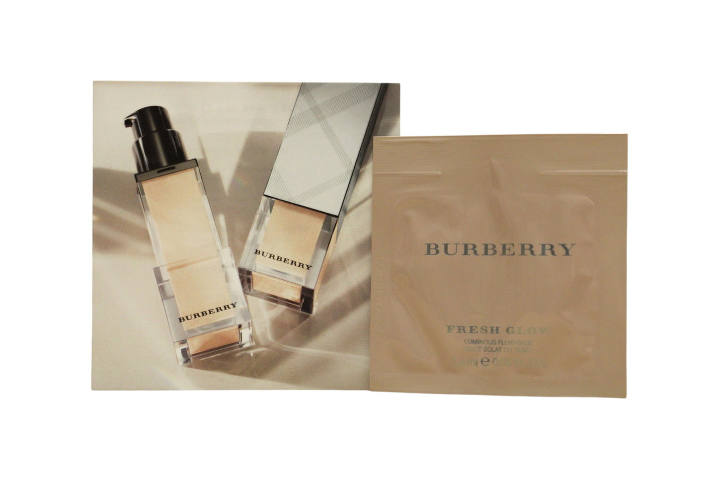Burberry, Fresh Glow, Light Coverage, Liquid Foundation, 01, Nude Radiance, 1.5 ml *Sample