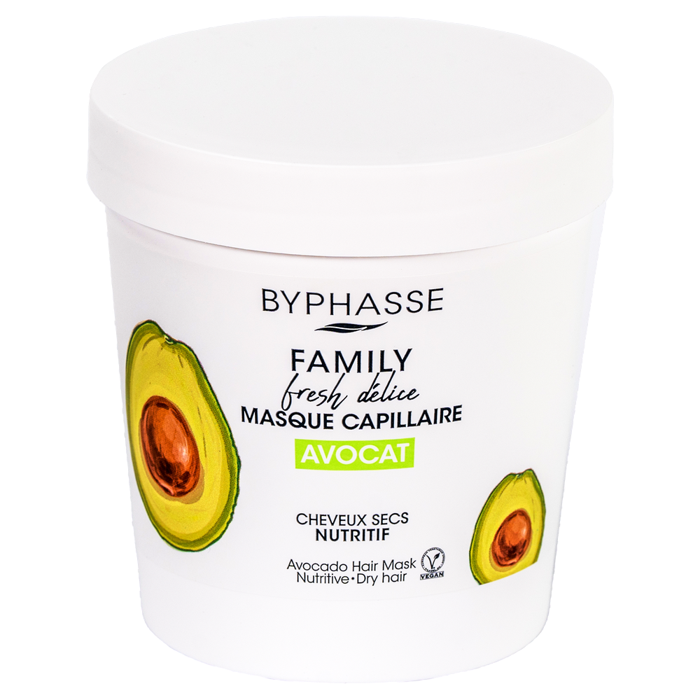 Byphasse, Avocat Hair Mask, Hair Treatment Cream Mask, Moisturising, 250 ml