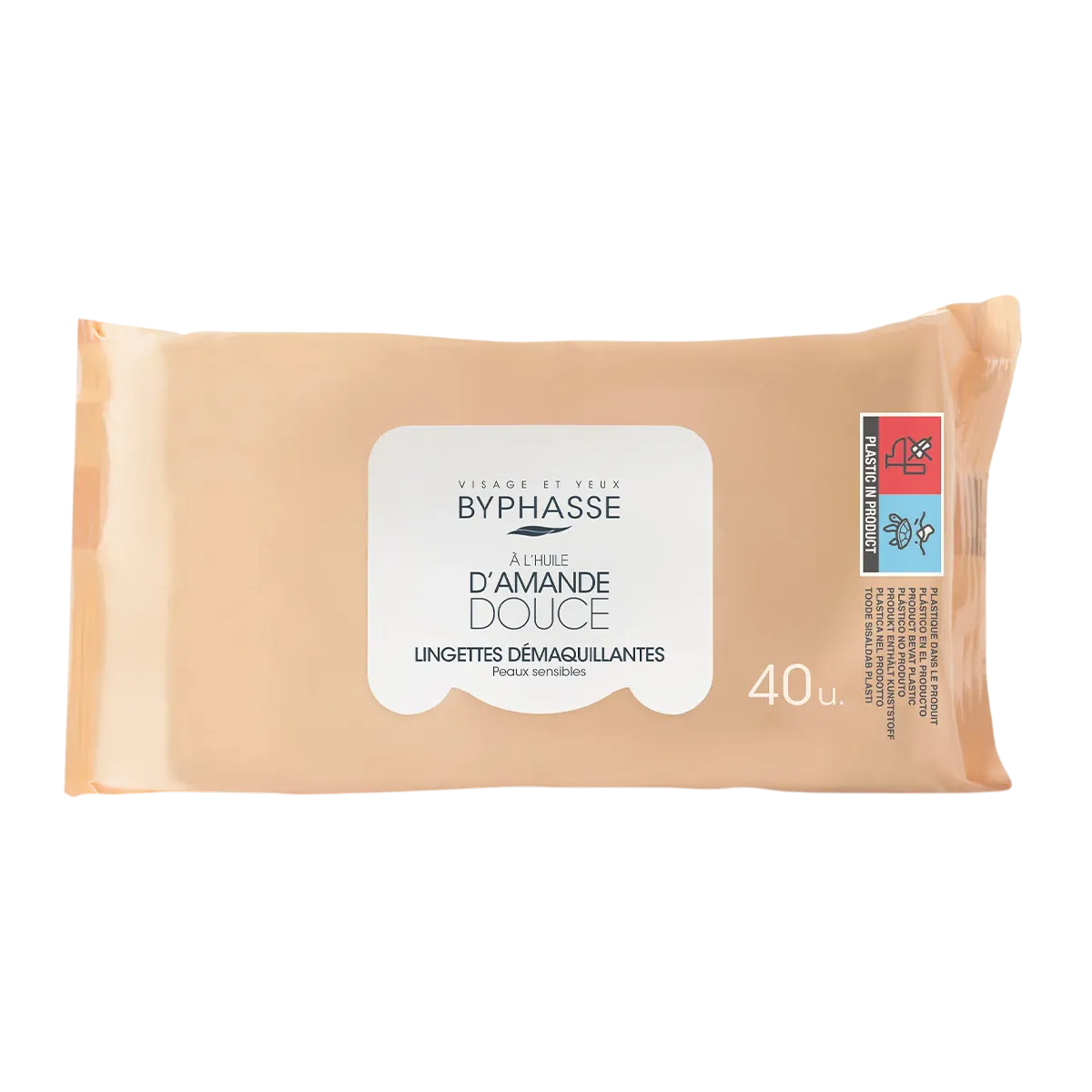 Byphasse, Byphasse, Cleansing Wipes, For Face, 40 pcs
