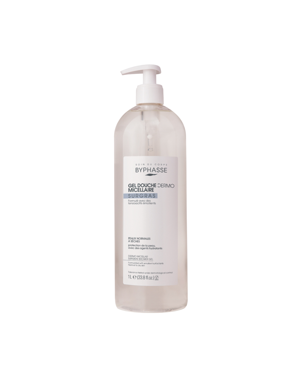 Byphasse, Dermo Micellar, Gentle Cleansing, Shower Gel, For Normal To Dry Skin, 1000 ml *Tester