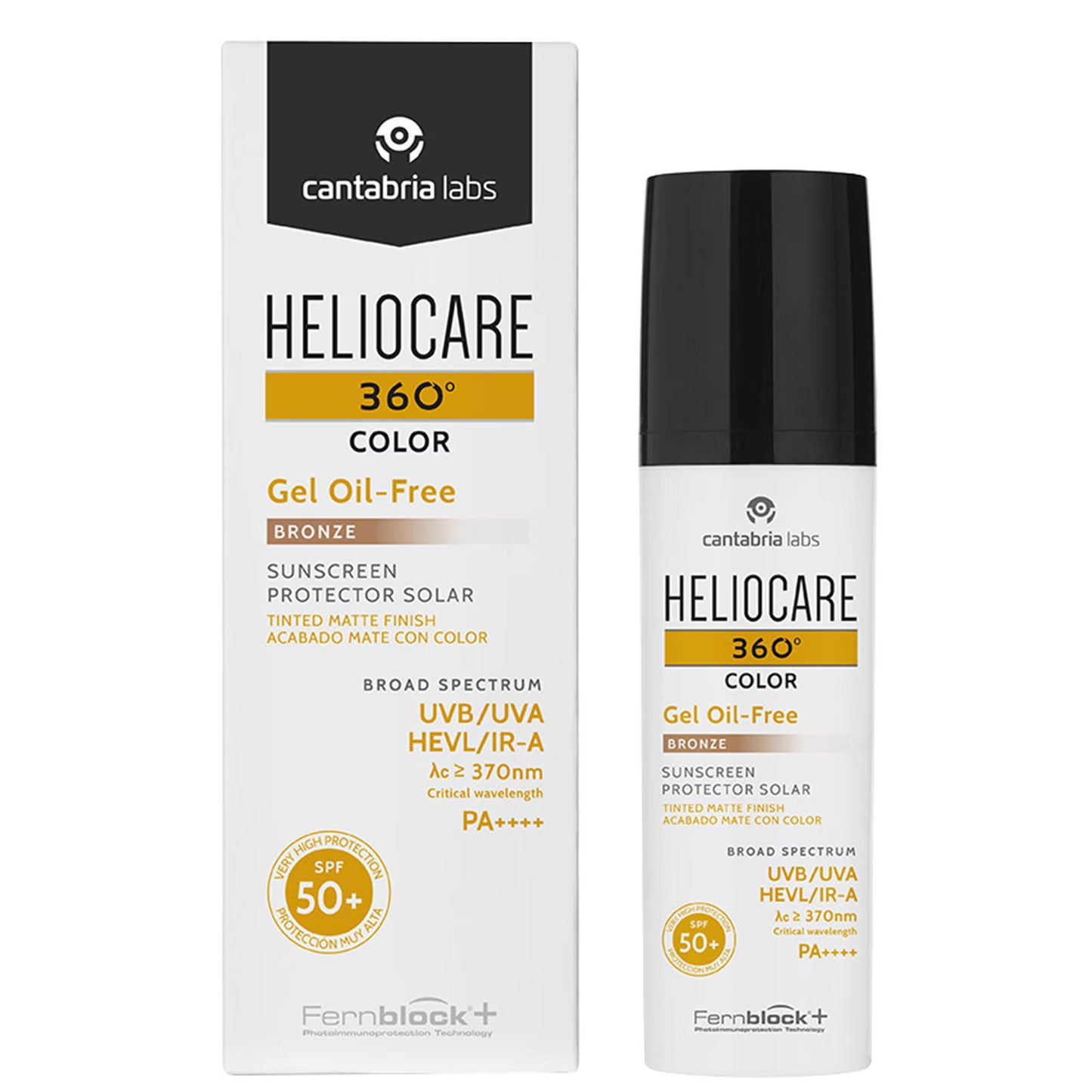 Cantabria Labs, Heliocare 360º Color, Color Pigments, Tan Activator, Sunscreen Gel, SPF 50+, 50 ml