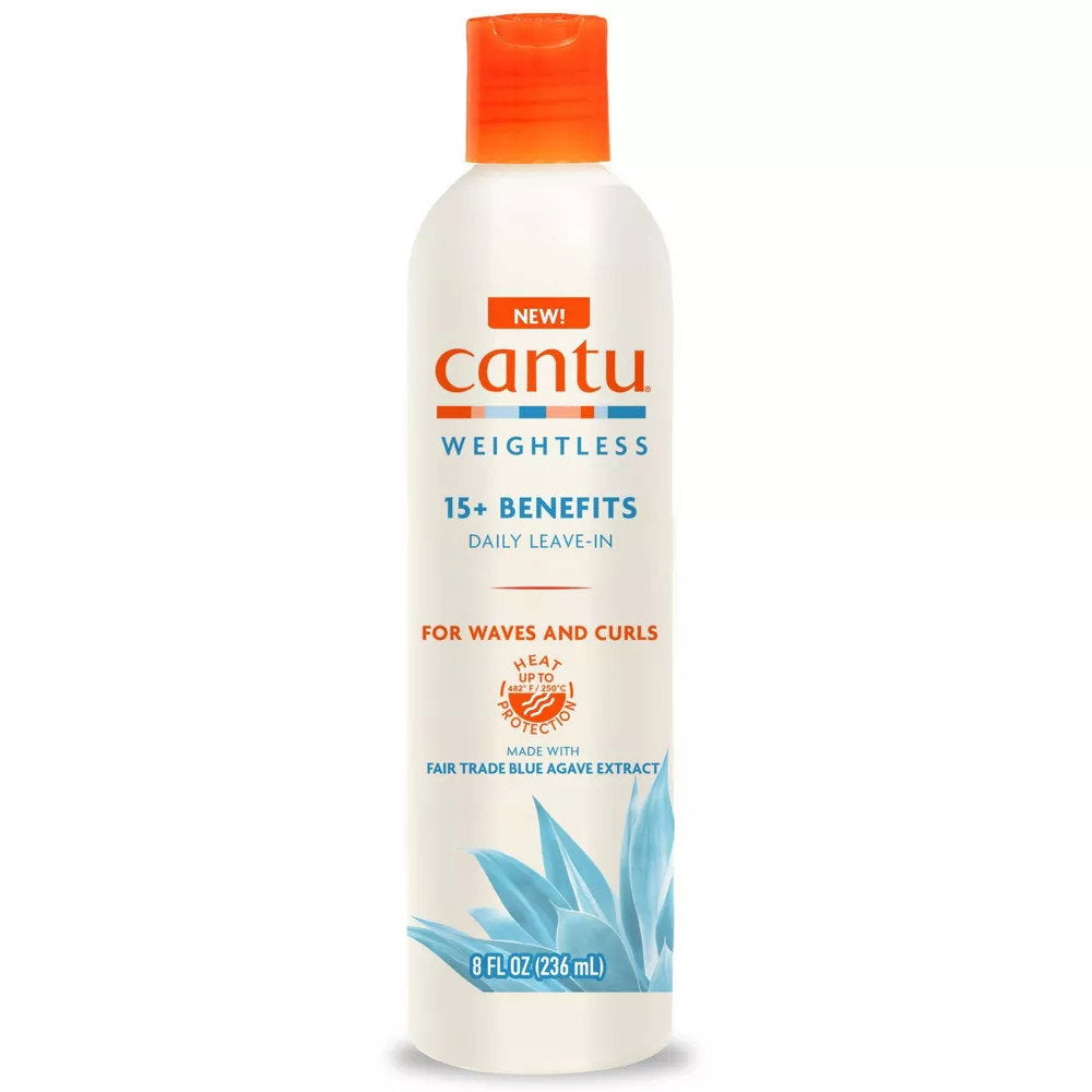 Cantu, Weightless, Agave, Hair Leave-In Conditioner, Smoothing, 236 ml