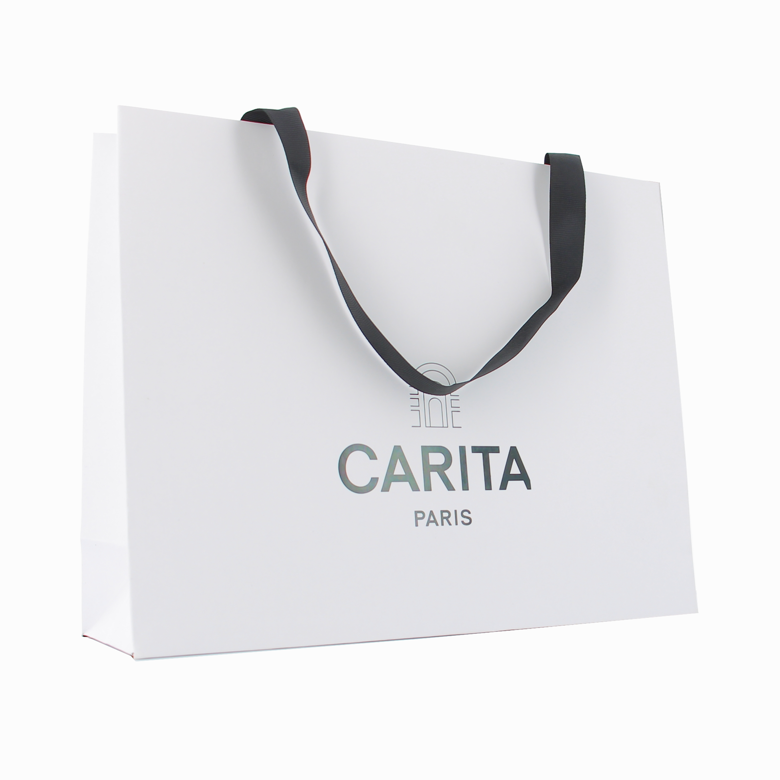 Carita Paris, Carita, Shopping, GWP Cardboard Bag, Ivory, Size L - view 2