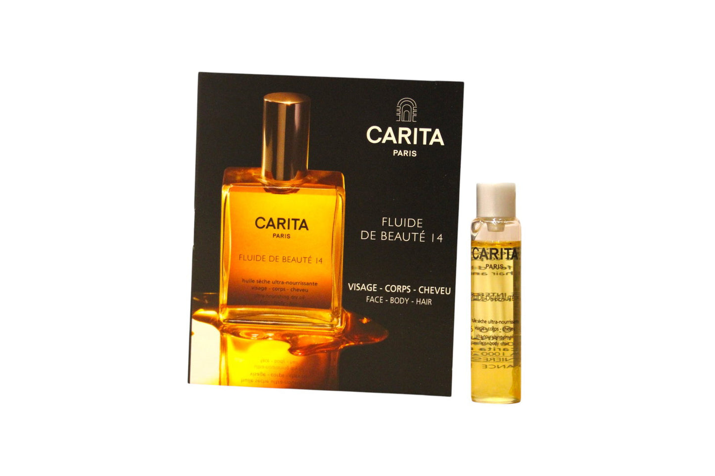 Carita Paris, Fluide 14, Hazelnut Oil, Nourishing, Oil, For Body, Face & Hair, 5 ml *Sample