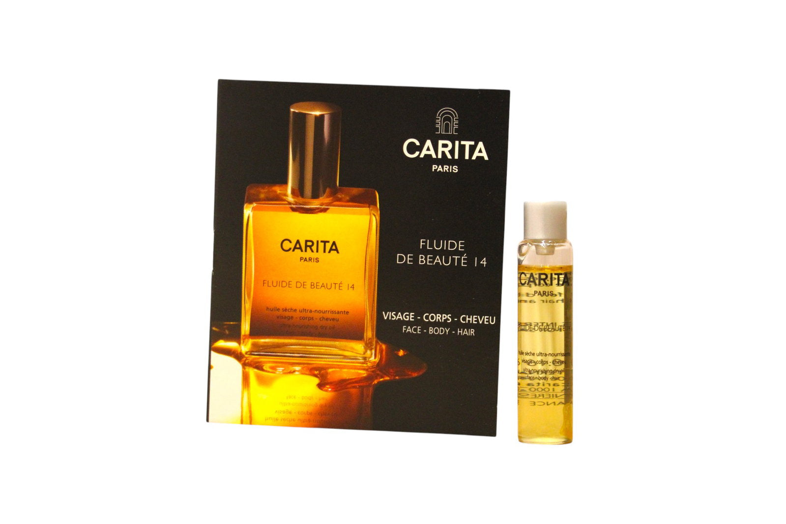 Carita Paris, Fluide 14, Hazelnut Oil, Nourishing, Oil, For Body, Face & Hair, 5 ml *Sample - view 2