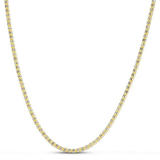 Cadena tipo "Ice Barrel" en oro amarillo de 14k (2.70 mm)