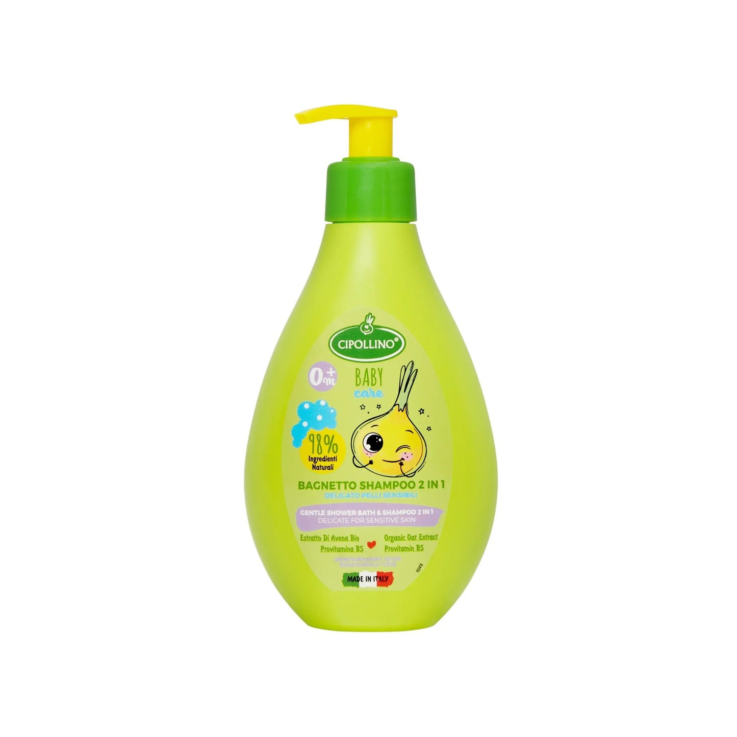 Cipollino, Baby Care, Shower Gel & Shampoo 2-In-1, 250 ml