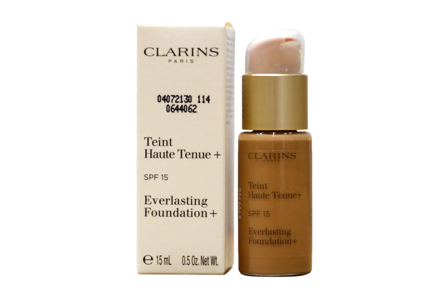 Clarins, Everlasting, Matte Finish, Liquid Foundation, 114, Cappuccino, SPF 15, 15 ml *Tester