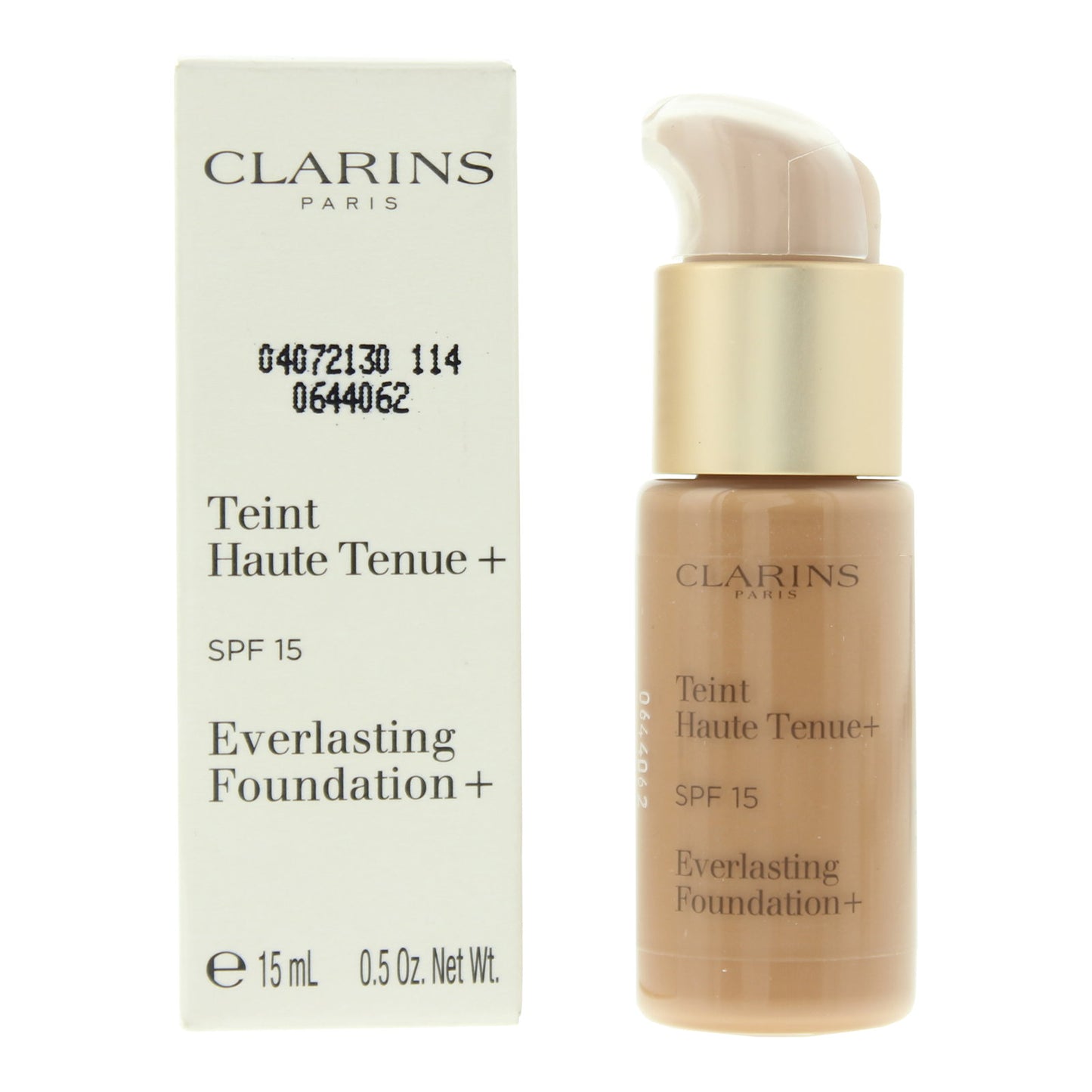 Clarins, Everlasting, Matte Finish, Liquid Foundation, 114, Cappuccino, SPF 15, 15 ml *Tester