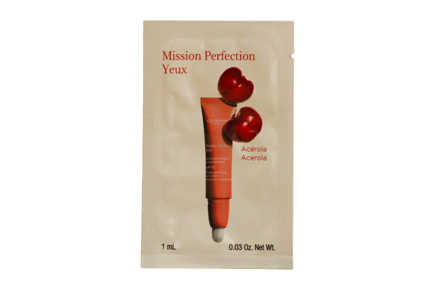 Clarins, Mission Perfection, Acerola extract, Anti-Dark Circles, Daily, Eye Serum, SPF 15, 1 ml *Sample