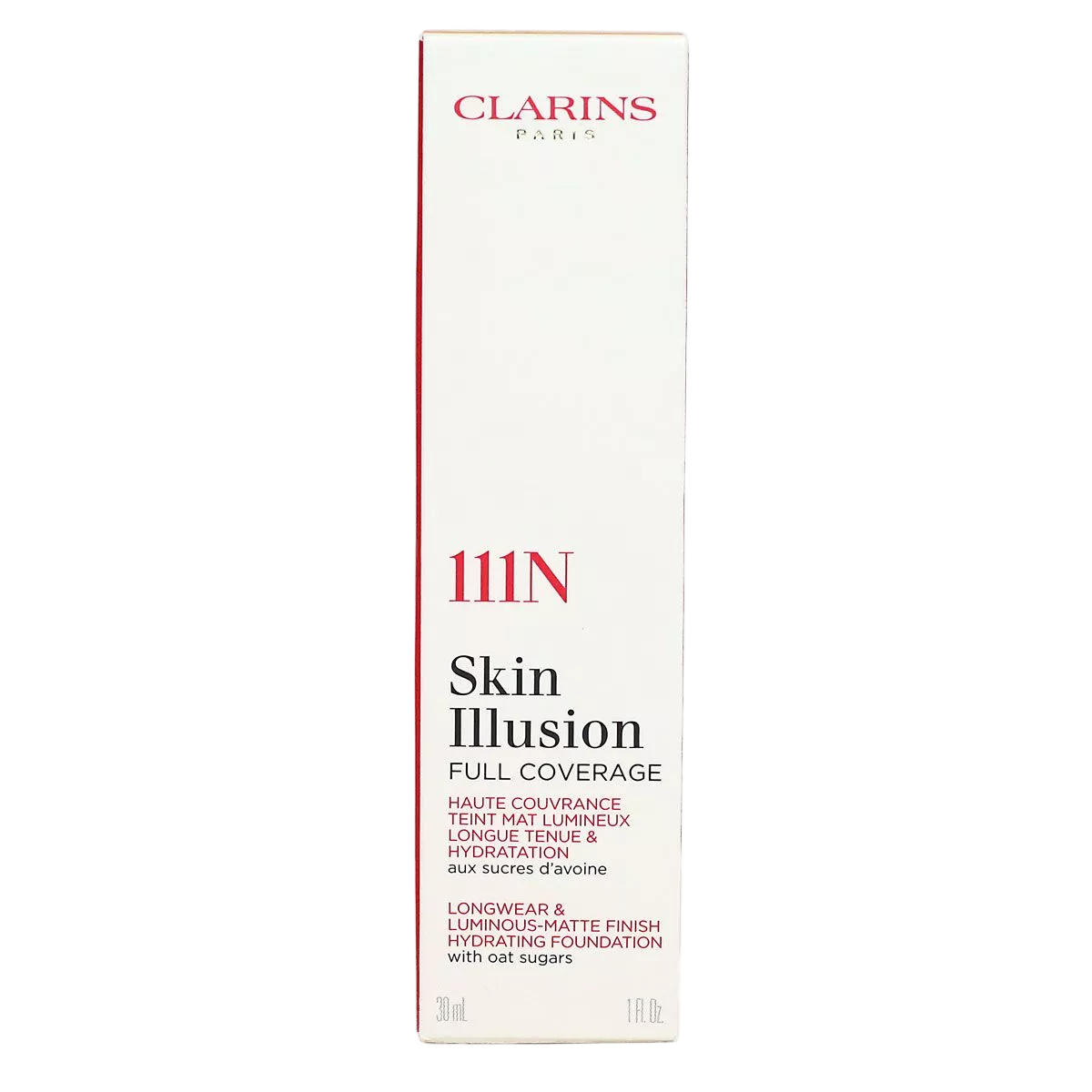Clarins, Skin Illusion, Full Coverage, Liquid Foundation, 111N, 30 ml