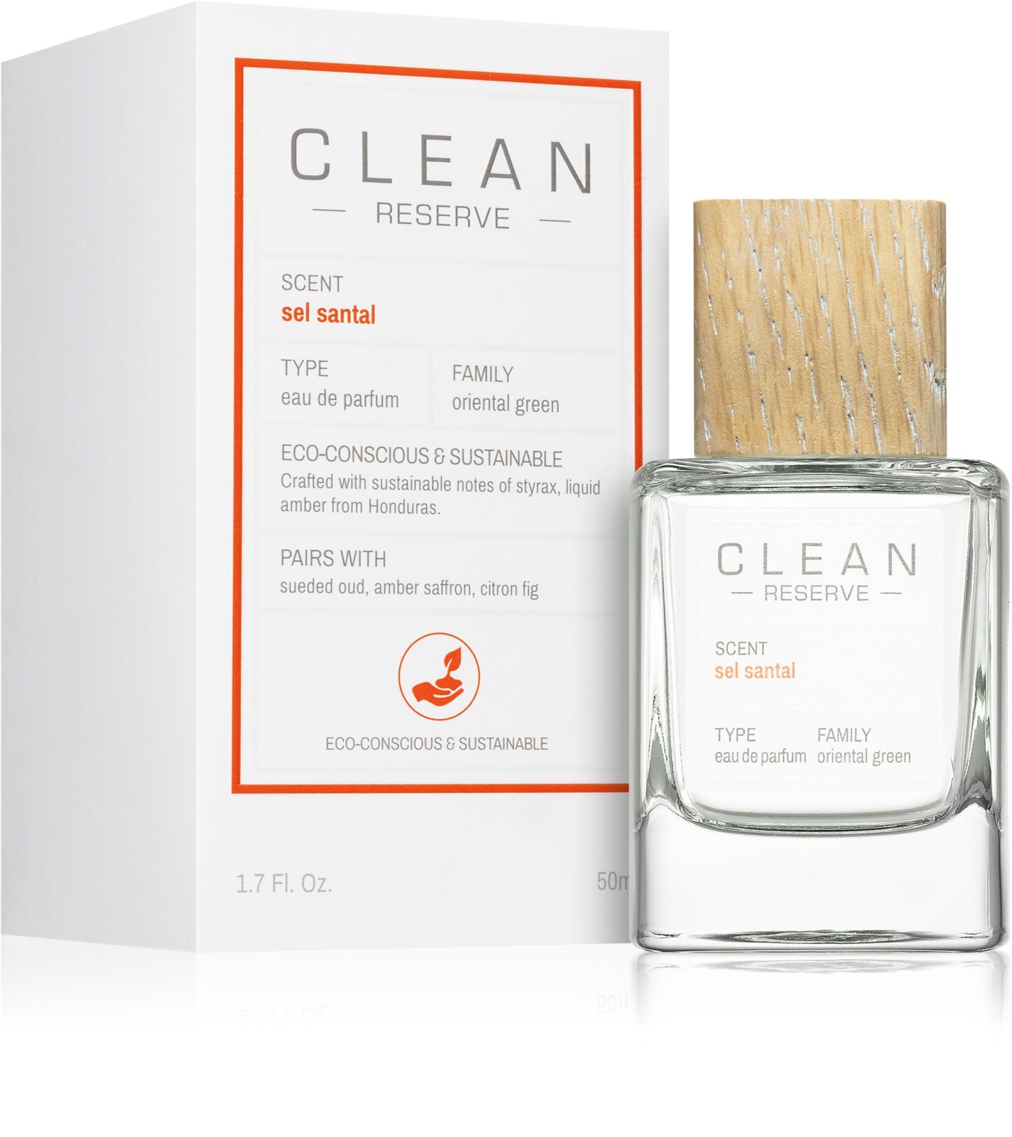 Clean, Reserve - Sel Santal, Eau De Parfum, Unisex, Refill, Refillable, 50 ml