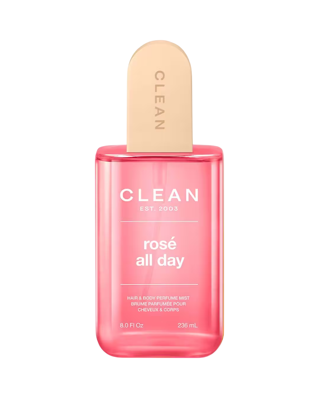 Clean, Rose All Day, Hair Scented Mist, For Women, 236 ml