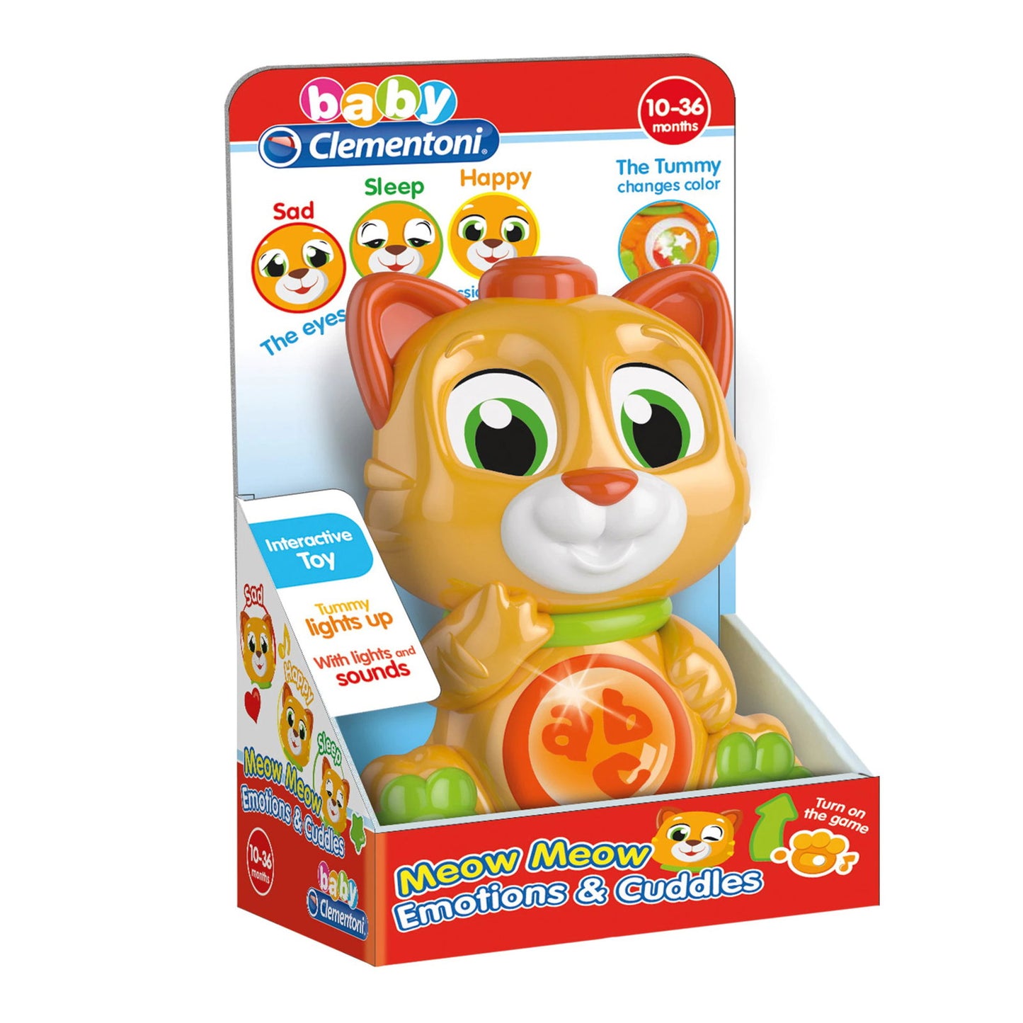 Clementoni, Baby, Interactive Toy, Cat, Orange, Unisex, 10 - 36 months - view 2