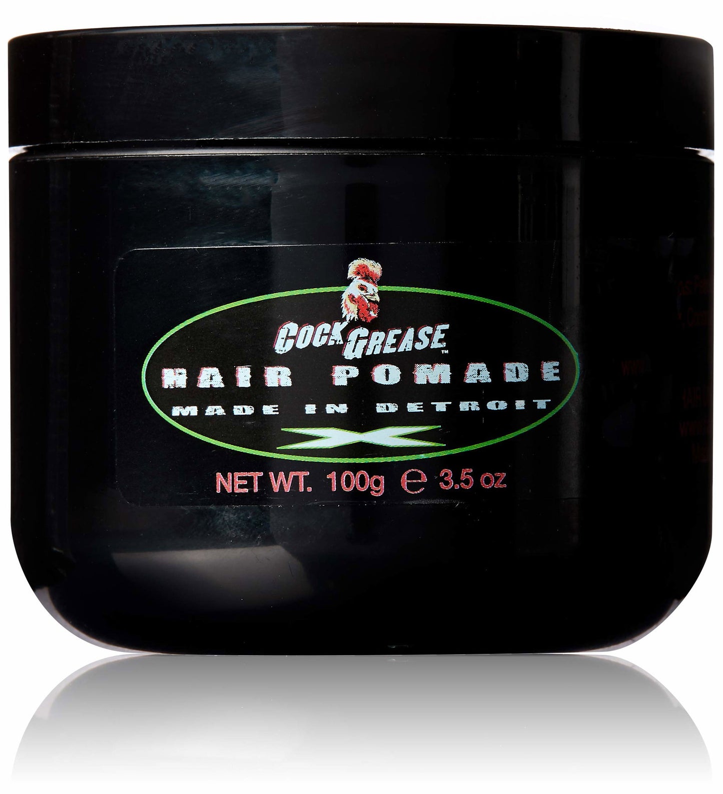 Cock Grease, Extra Stiff X, Hair Styling Pomade, Shine Finish, Extra Hold, 100 g