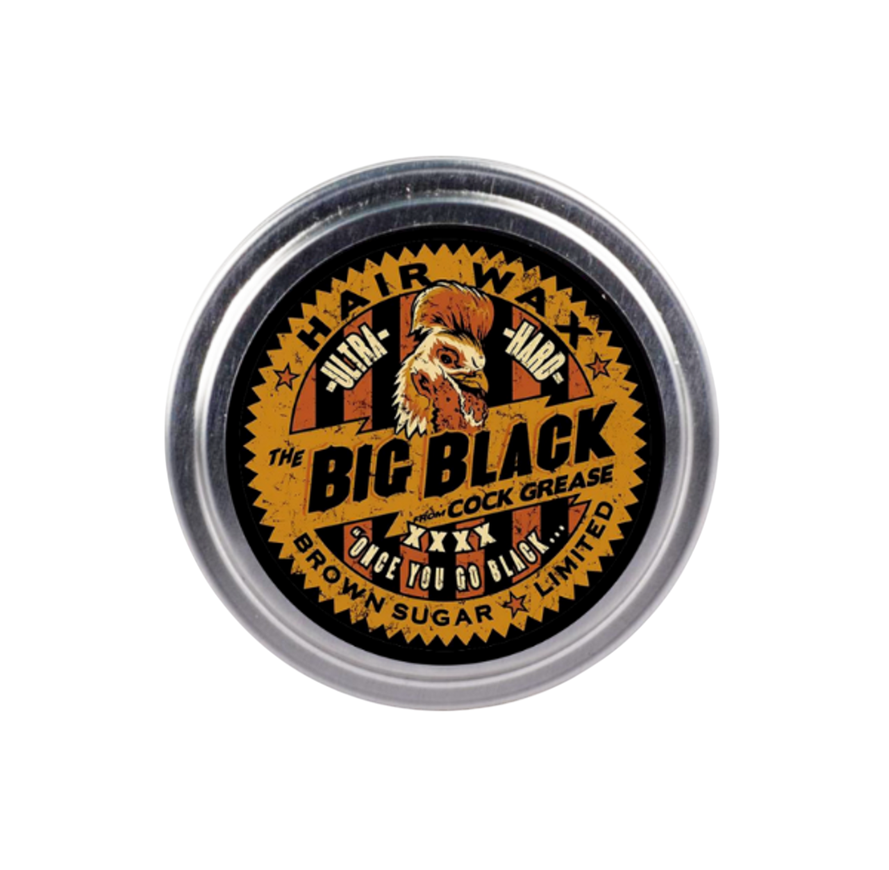 Cock Grease, Ultra Hard The Big Black XXXX, Hair Styling Pomade, For Definition & Texture, Strong Hold, 100 g