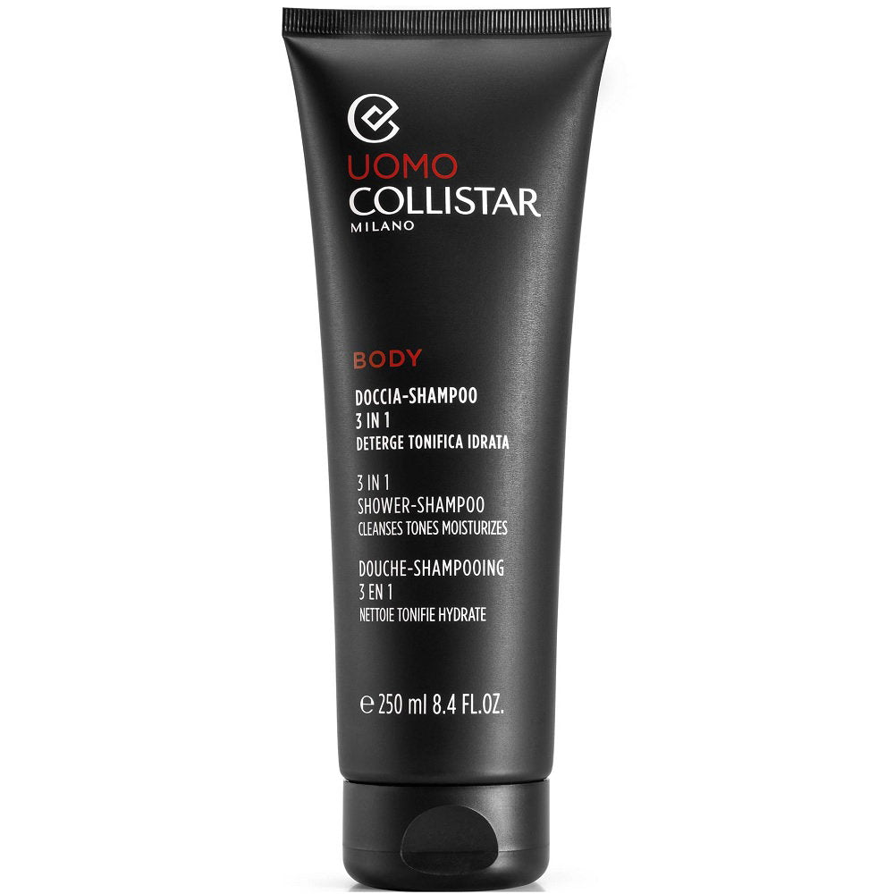 Collistar, Uomo, Hair Shampoo, Conditioner & Shower Gel 3-In-1, Cleaning, 250 ml