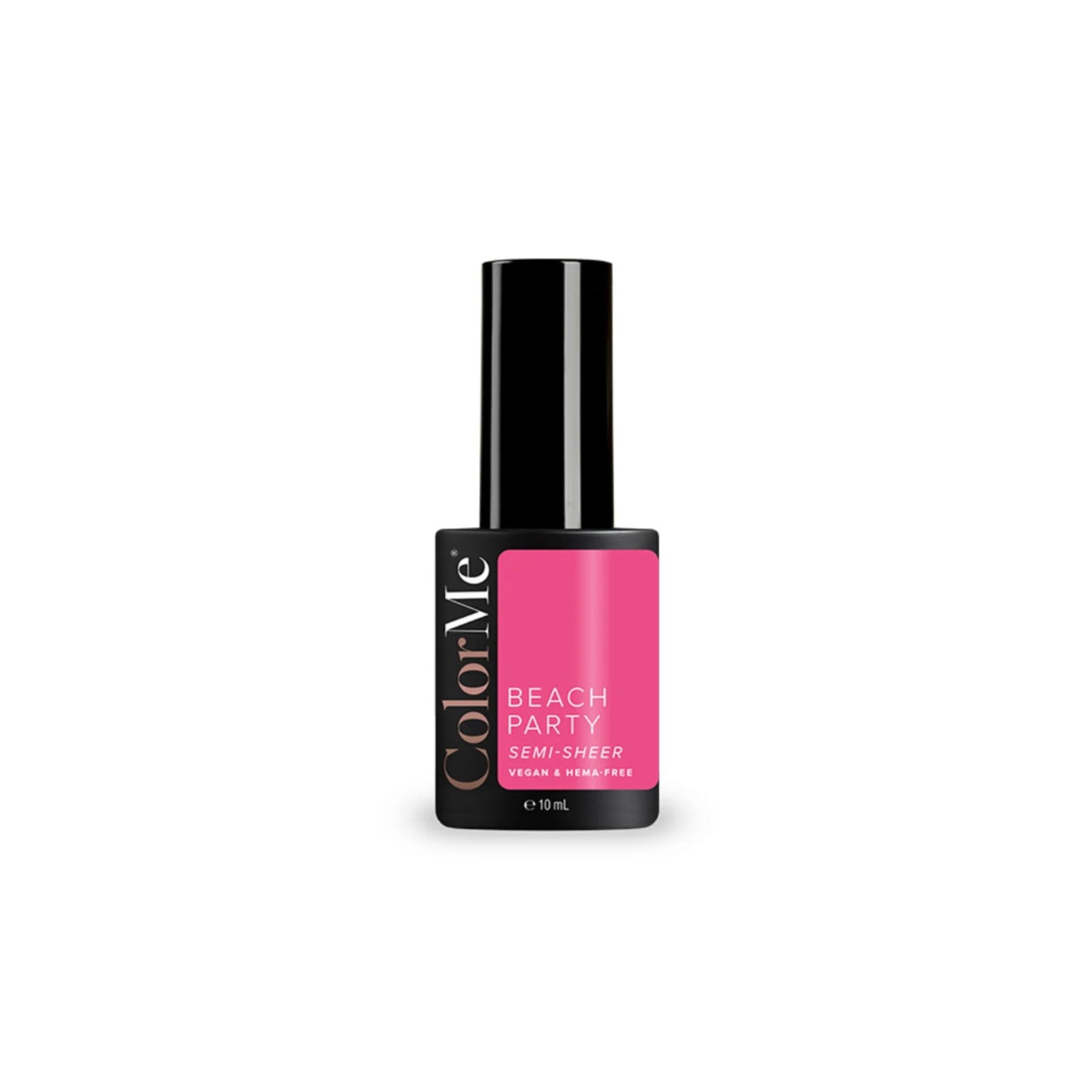 ColorMe Cosmetics, Beach Party, Semi-Sheer, Semi-Permanent Nail Polish, Translucent, 10 ml