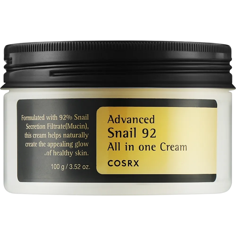 Cosrx, Advanced Snail 92, Snail Extract, Hydrating & Nourishing, Cream, For Face, 100 ml