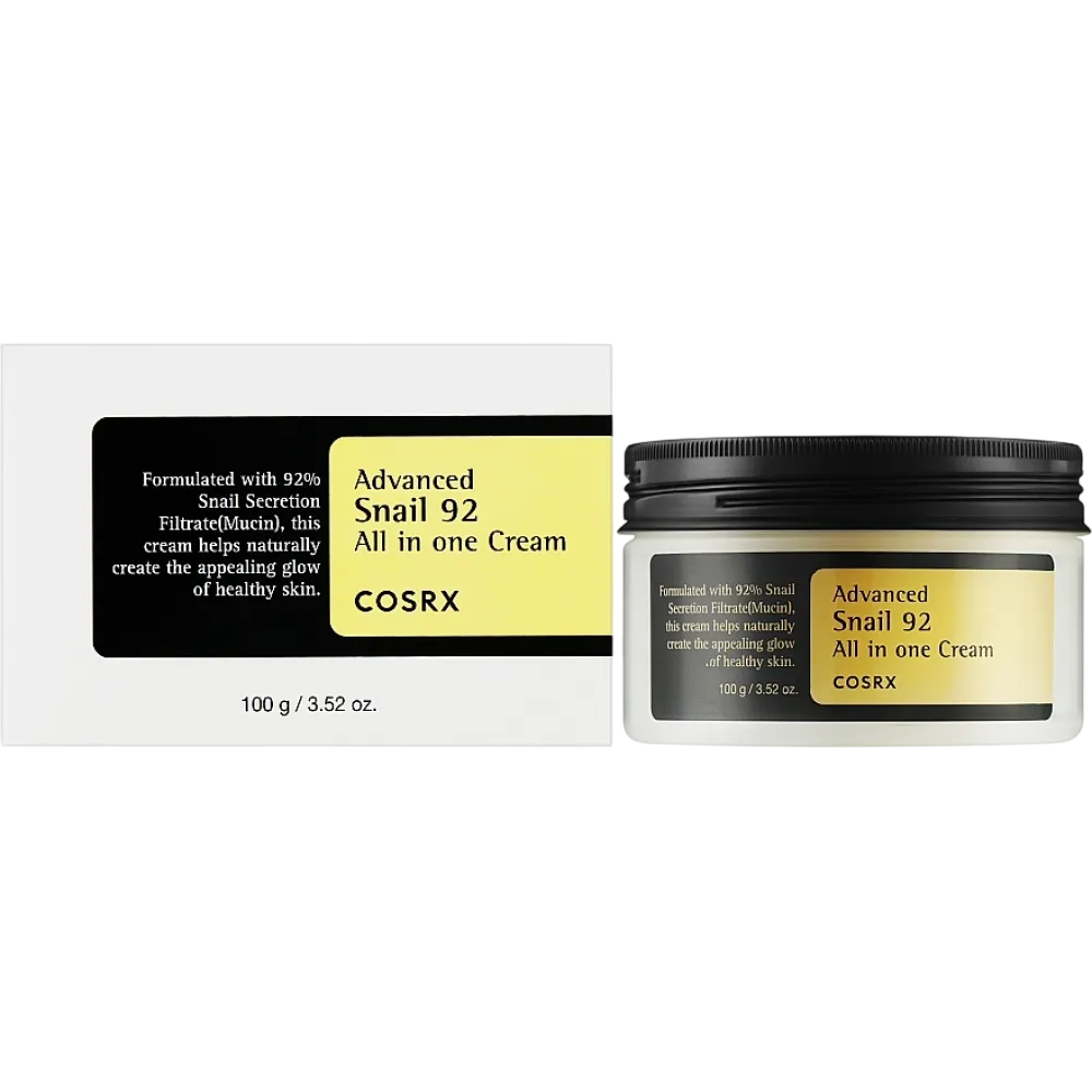 Cosrx, Advanced Snail 92, Snail Extract, Hydrating & Nourishing, Cream, For Face, 100 ml