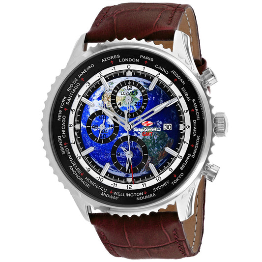 Seapro Reloj para hombre Meridian World Timer GMT