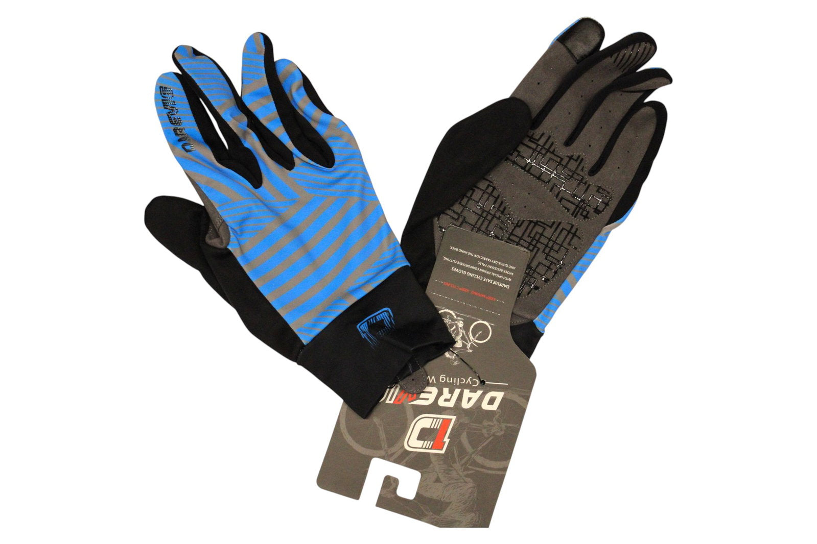 Darevie, Darevie, For Cycling, Synthetic Gloves, Blue/Black, DVG003, Unisex - view 2