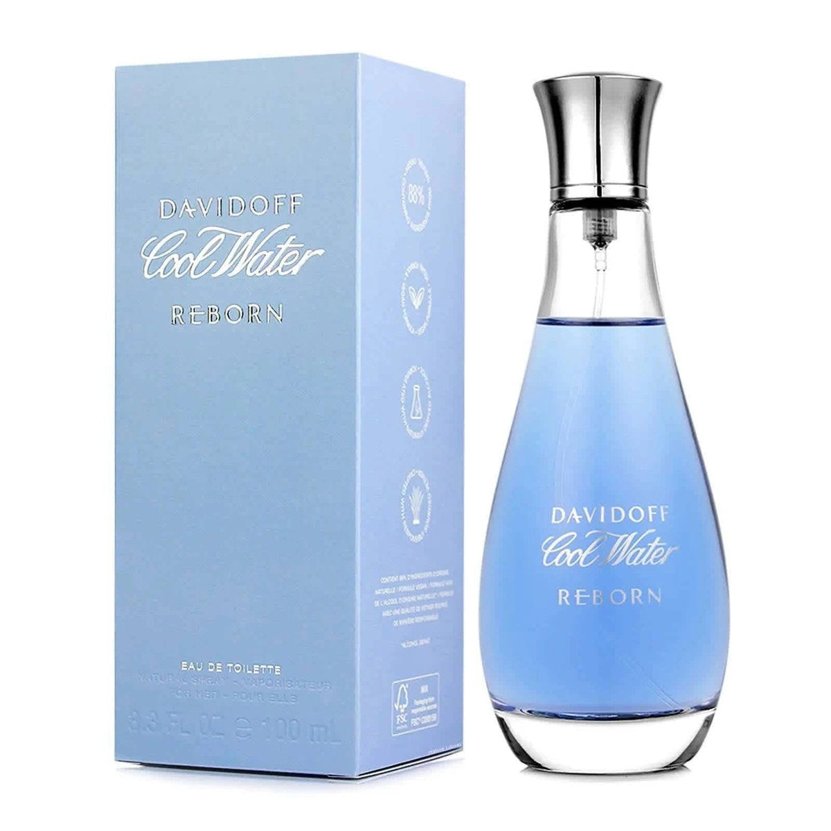 Davidoff, Cool Water Reborn, Eau De Toilette, For Women, 100 ml
