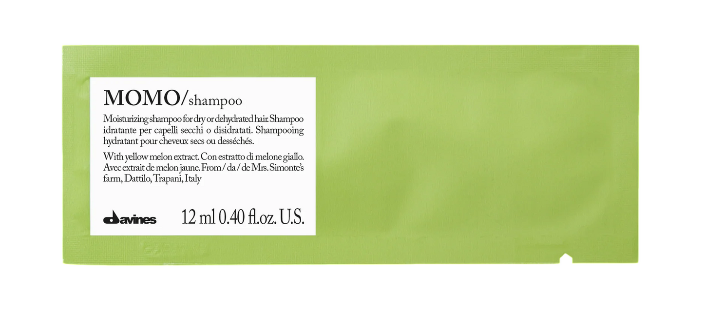 Set, Davines, Momo, Hair Shampoo, Moisturizing, 12 pcs, 12 ml *Sample