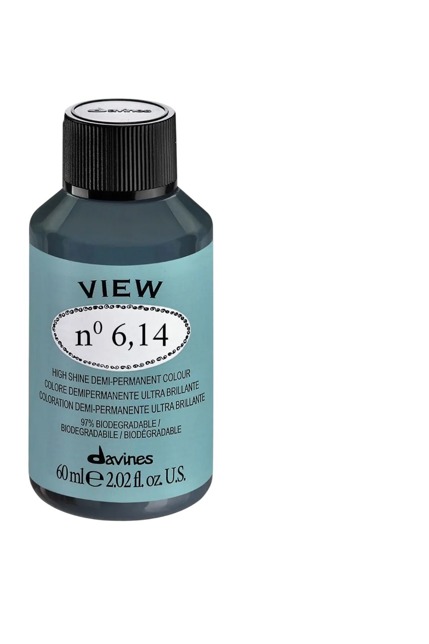 Davines, View, Demi-Permanent Hair Dye, 6.14 , 60 ml