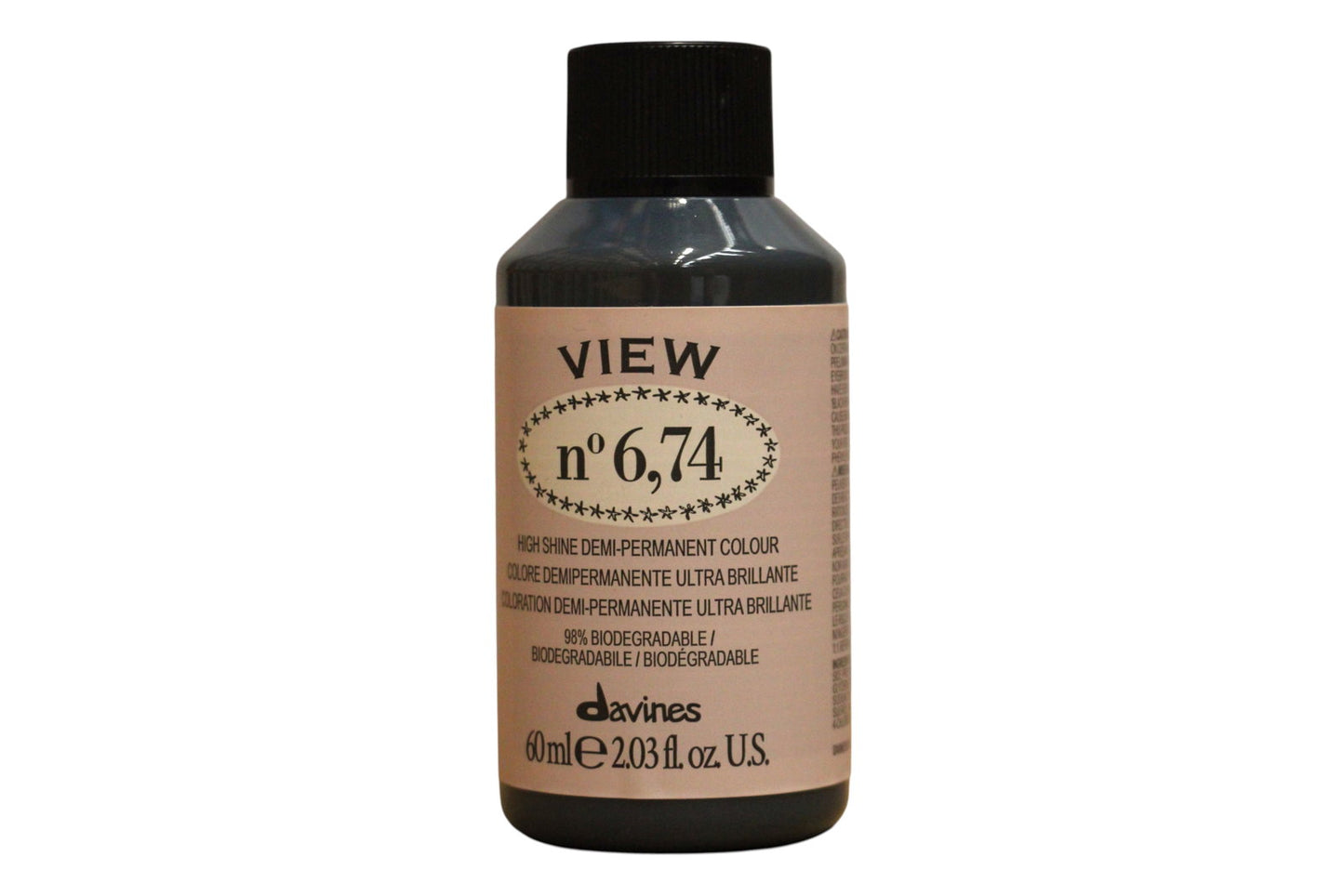 Davines, View, Demi-Permanent Hair Dye, 6.74 , 60 ml