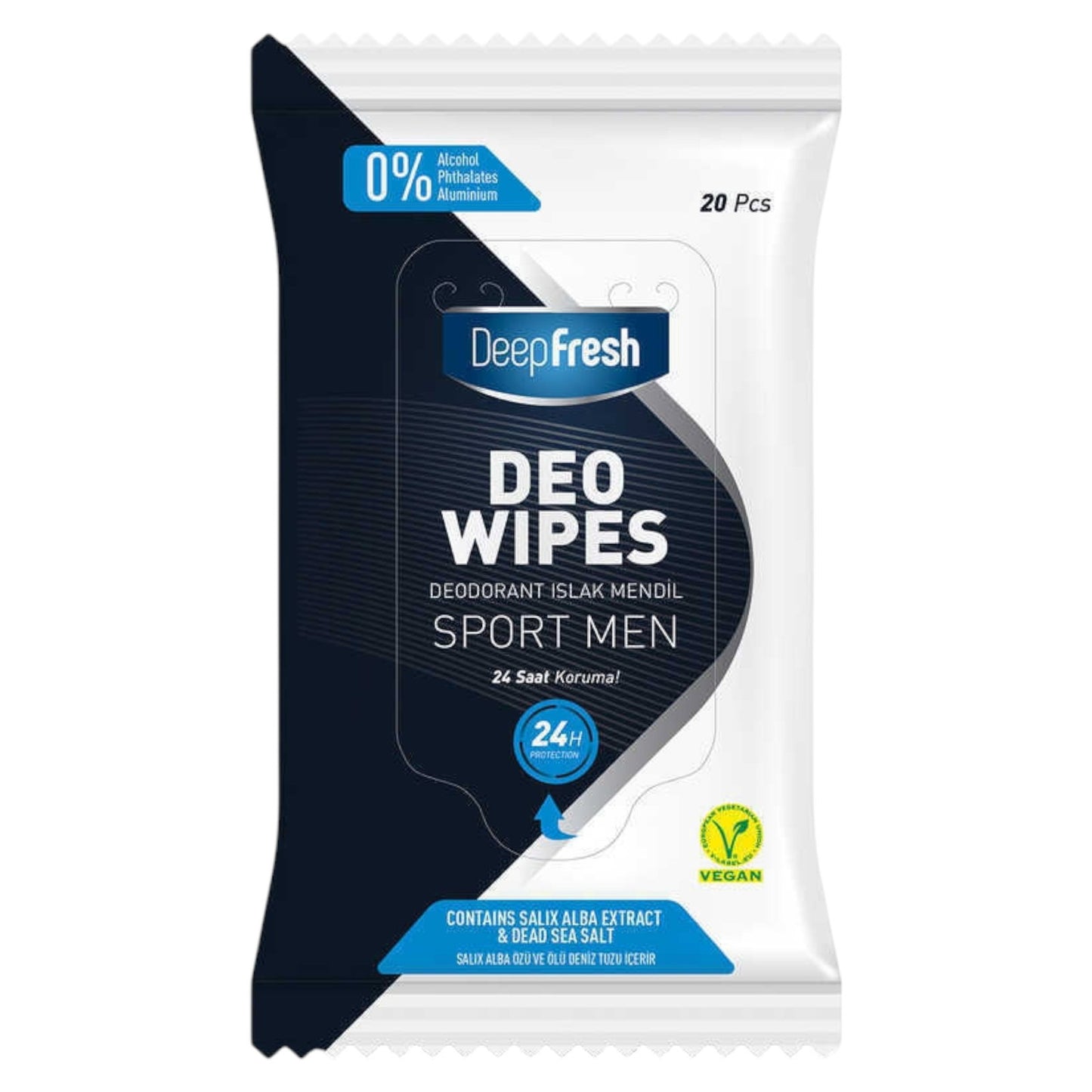 Deep Fresh, Deo Wipes, Cleansing Wipes, Underarm, 20 pcs, *Tester