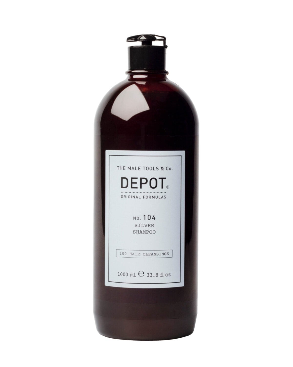 Depot, 100 Hair Cleansing No. 104, Botanical Complex, Hair Shampoo, For Neutralisation Of Yellow Tones, 1000