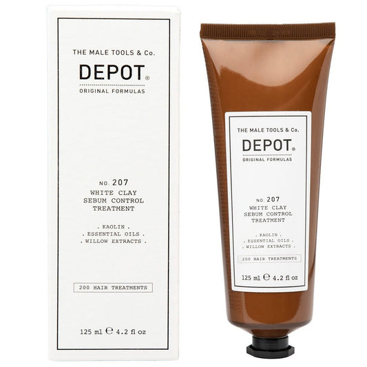 Depot, 200 Hair Treatments No. 207, Kaolin, Scalp Treatment Cream Mask, For Regulation Of Excessive Sebum, 125