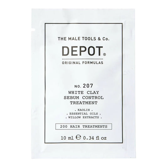 Depot, 200 Hair Treatments No. 207, Kaolin, Scalp Treatment Cream Mask, For Regulation Of Excessive Sebum, 10