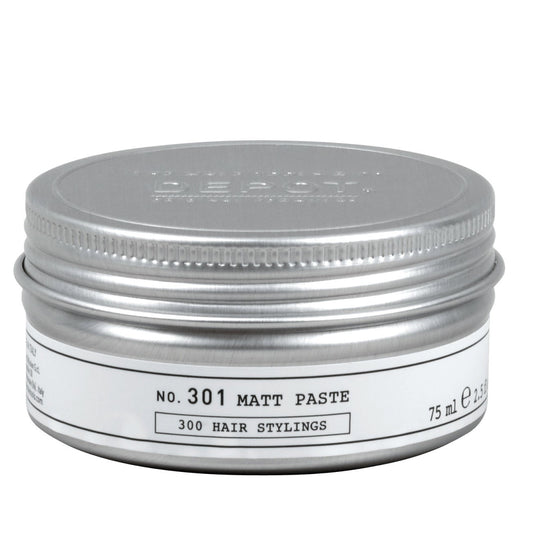 Depot, 300 Hair Stylings No. 301, Hair Styling Paste, Matte Texture, Strong Hold, For Hair, 75 ml